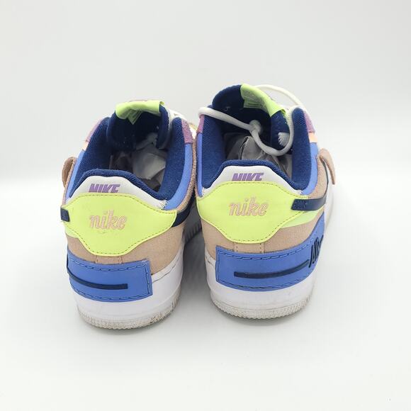 Nike Air Force 1 Shadow Crimson Tint Volt CU8591-001 multicolor women's size 9 - Picture 6 of 9